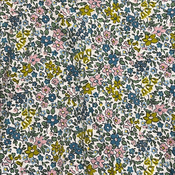 Mini Boden Ditsy Floral Long Sleeve Top Multi Color Size 10-11Y Lace Pan Collar - Picture 4 of 7